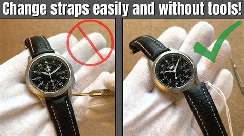 how to take links out of a watch without tools|remove watch strap without tool.